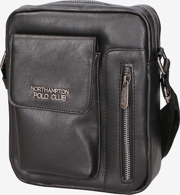 Borsa a tracolla di Northampton Polo Club in nero: frontale