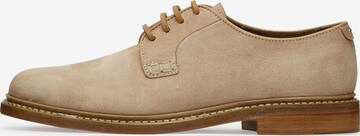 Chaussure à lacets 'Derby' LOTTUSSE en beige : devant