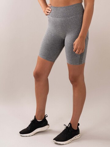 Divina Skinny Sportshorts 'Four' in Grau