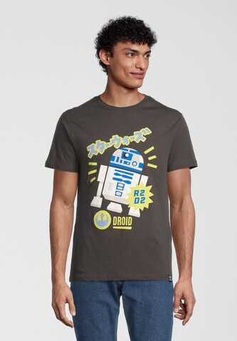 Recovered Shirt 'Star Wars R2D2' in Black: front