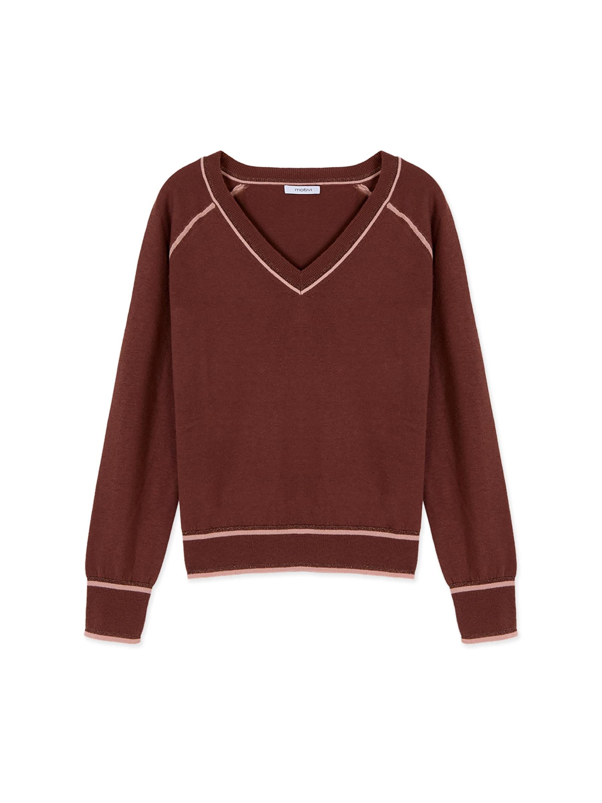 MOTIVI Sweater in Brown: front