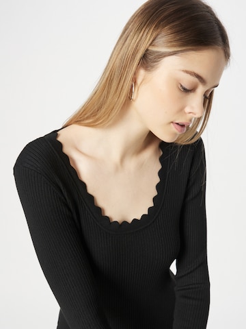 ABOUT YOU Knit dress 'Jascha' in Black