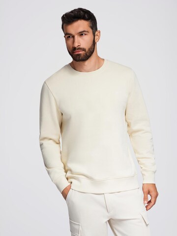 Ombre Sweatshirt in Wit: voorkant