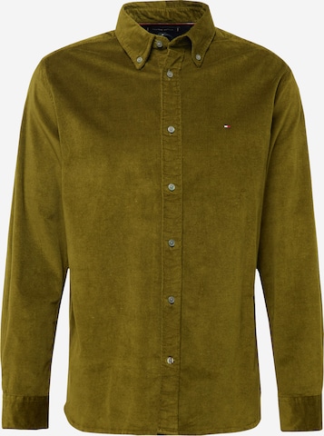 TOMMY HILFIGER Klasický střih Košile – zelená: přední strana