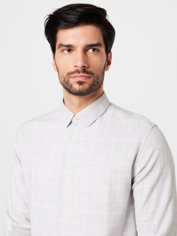 TOM TAILOR Regular Fit Hemd in Grau