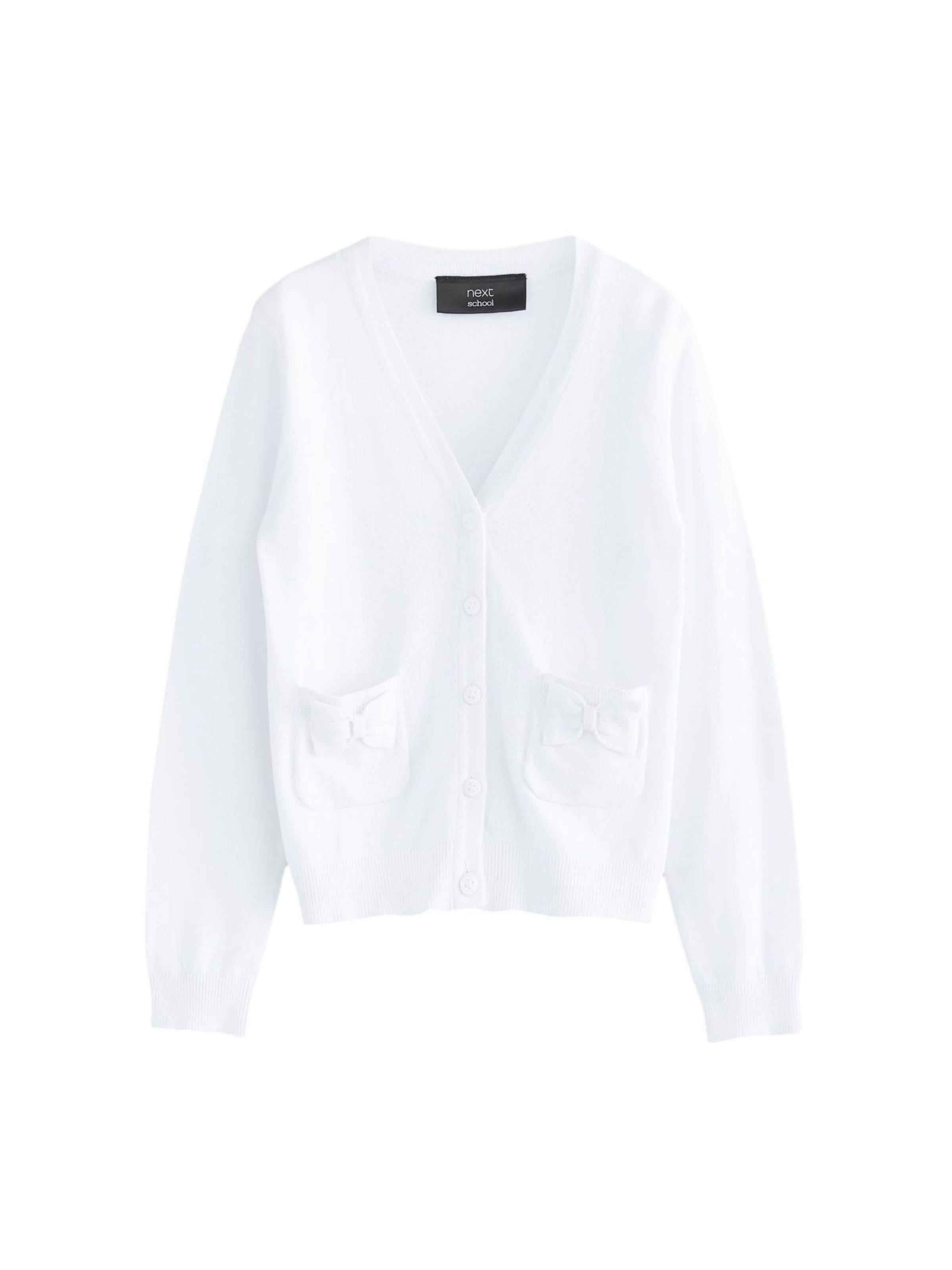 Next - Casaco de malha em branco: frente