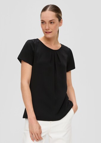 Chemisier s.Oliver BLACK LABEL en noir : devant