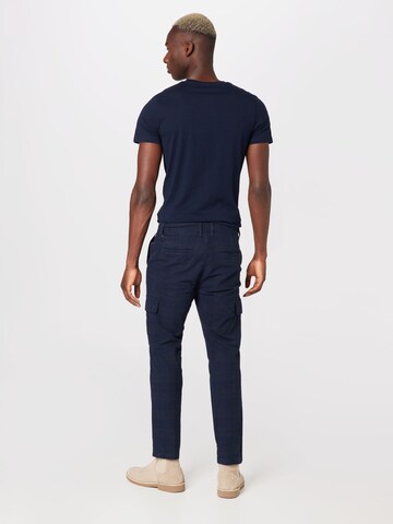 Regular Pantalon cargo BLEND en bleu