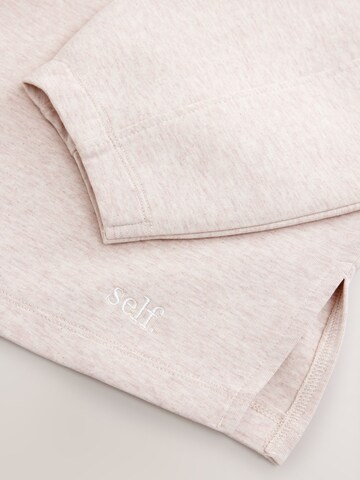 self. Set: Sweatshirt und Schal in Beige