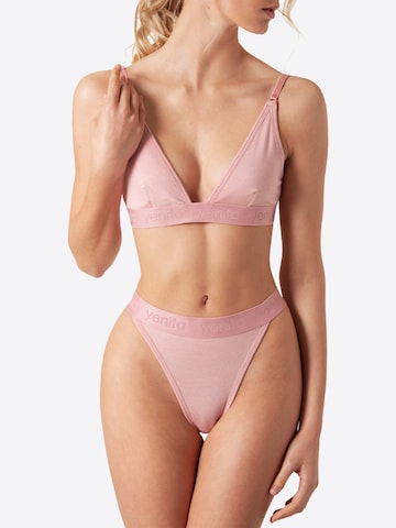 Yenita Triangel BH 'Bambus' in Roze