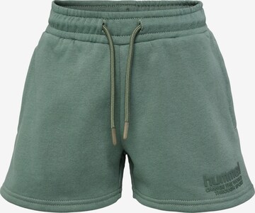 Hummel Regular Broek 'PURE' in Groen: voorkant