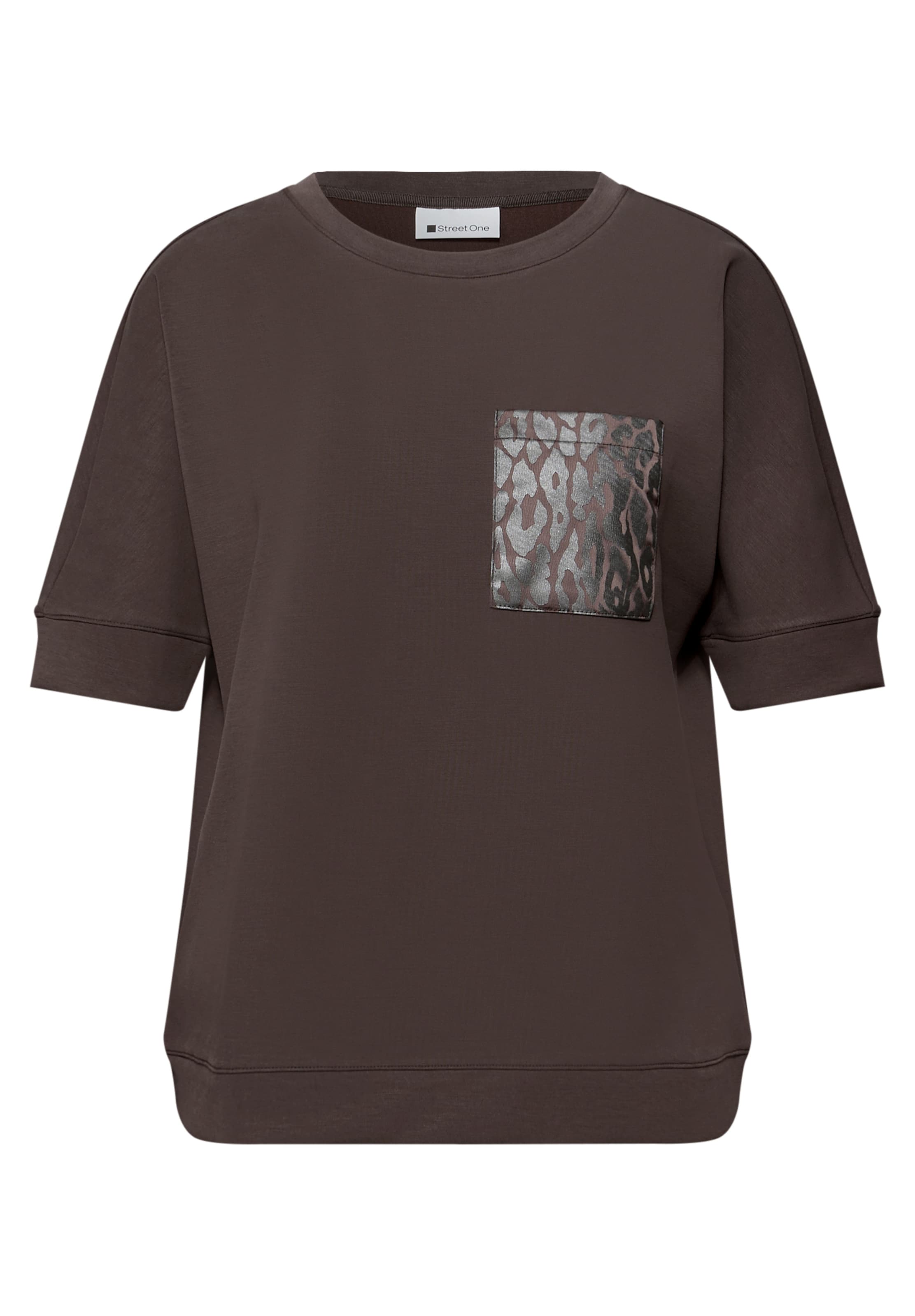 STREET ONE Shirt in Brown: front
