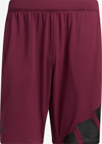 regular Pantaloni sportivi di ADIDAS PERFORMANCE in rosso