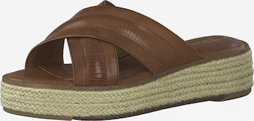 TAMARIS - Zapatos abiertos en marrón: frente