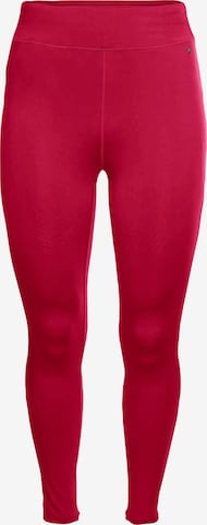 SHEEGO Workout Pants in Red: front