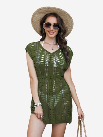 Cupshe Beach Dress in Green: front