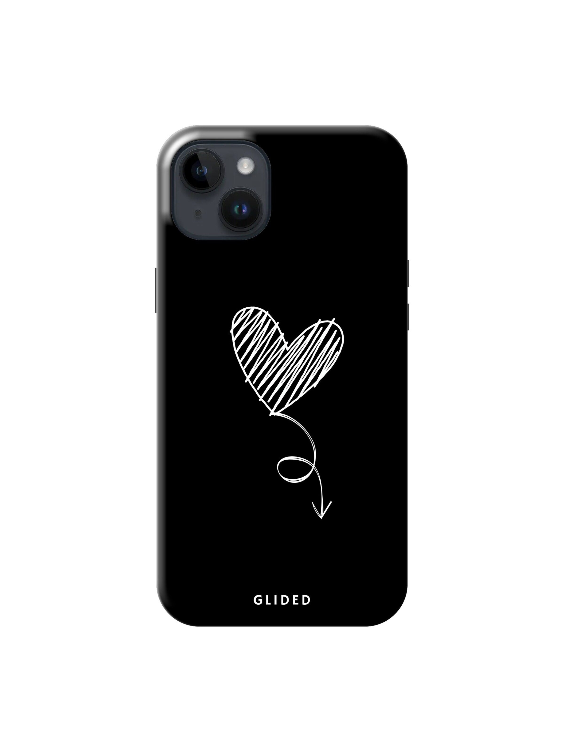 Glided Smartphone Case 'Dark Heart Glided Handyhülle' in Black: front