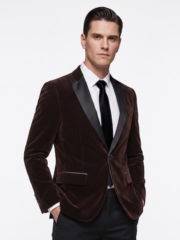ALLTHEMEN Regular fit Suit Jacket 'Lichtung' in Brown