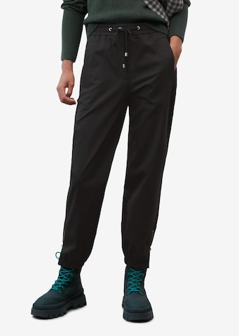 Marc O'Polo - Tapered Pantalón en negro: frente