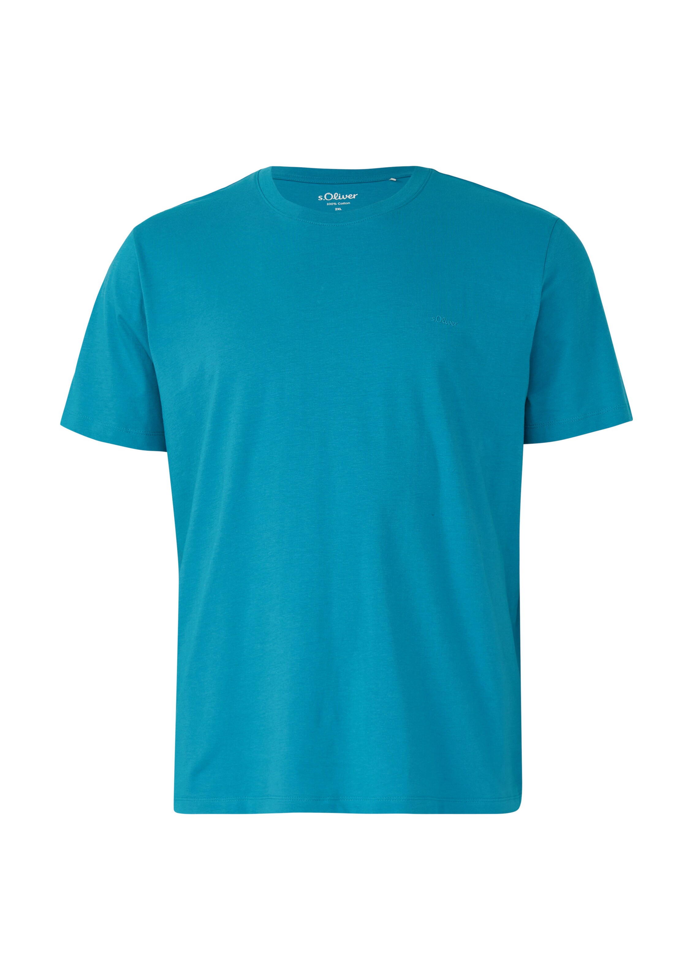 s.Oliver Men Big Sizes Shirt in Green: front