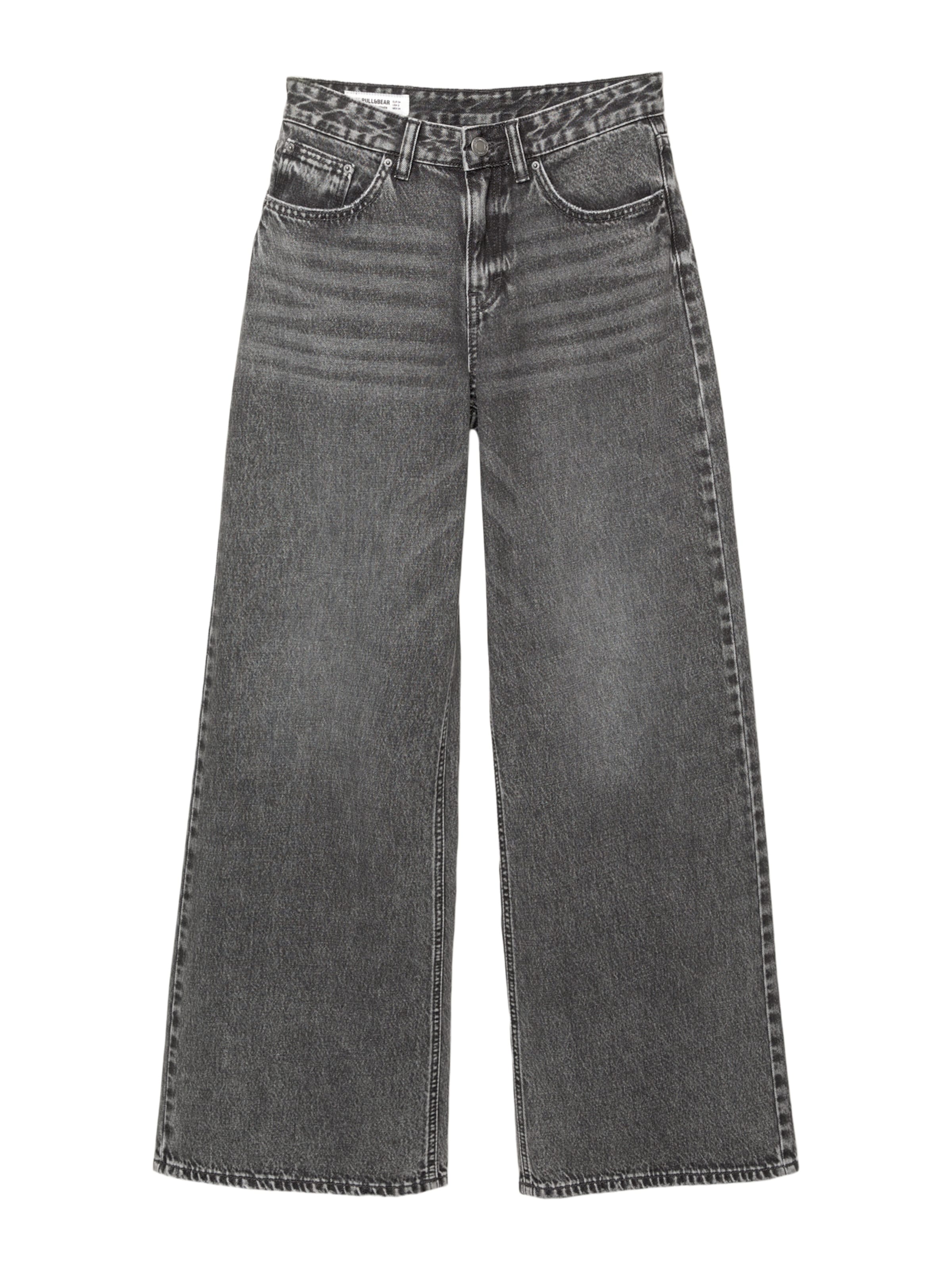 Wide leg Jeans di Pull&Bear in grigio: frontale
