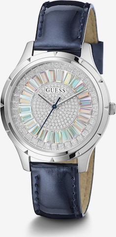 GUESS Analoog horloge ' GLAMOUR ' in Blauw: voorkant