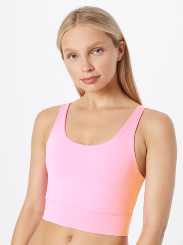 Hey Honey Bustier Sport-BH in Pink: predná strana