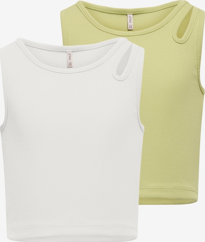 Palaidinė be rankovių 'KOGNESSA' iš ONLY GIRLS, spalva – obuolių spalva / balta, Prekių apžvalga