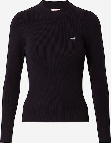 LEVI'S ® Πουλόβερ 'Crew Rib Sweater' σε μαύρο: μπροστά