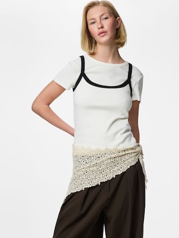 PIECES - Chal 'PCKasmin' en beige: frente