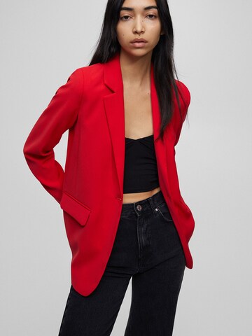 Pull&Bear Blazer in Red: front