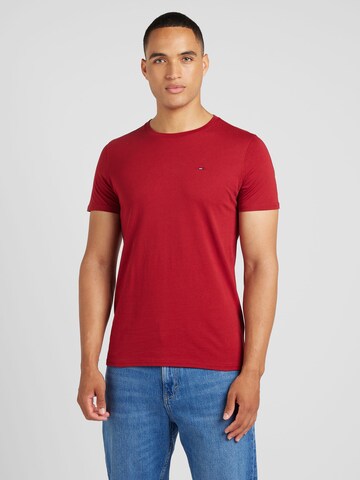 T-Shirt Tommy Jeans en rouge : devant