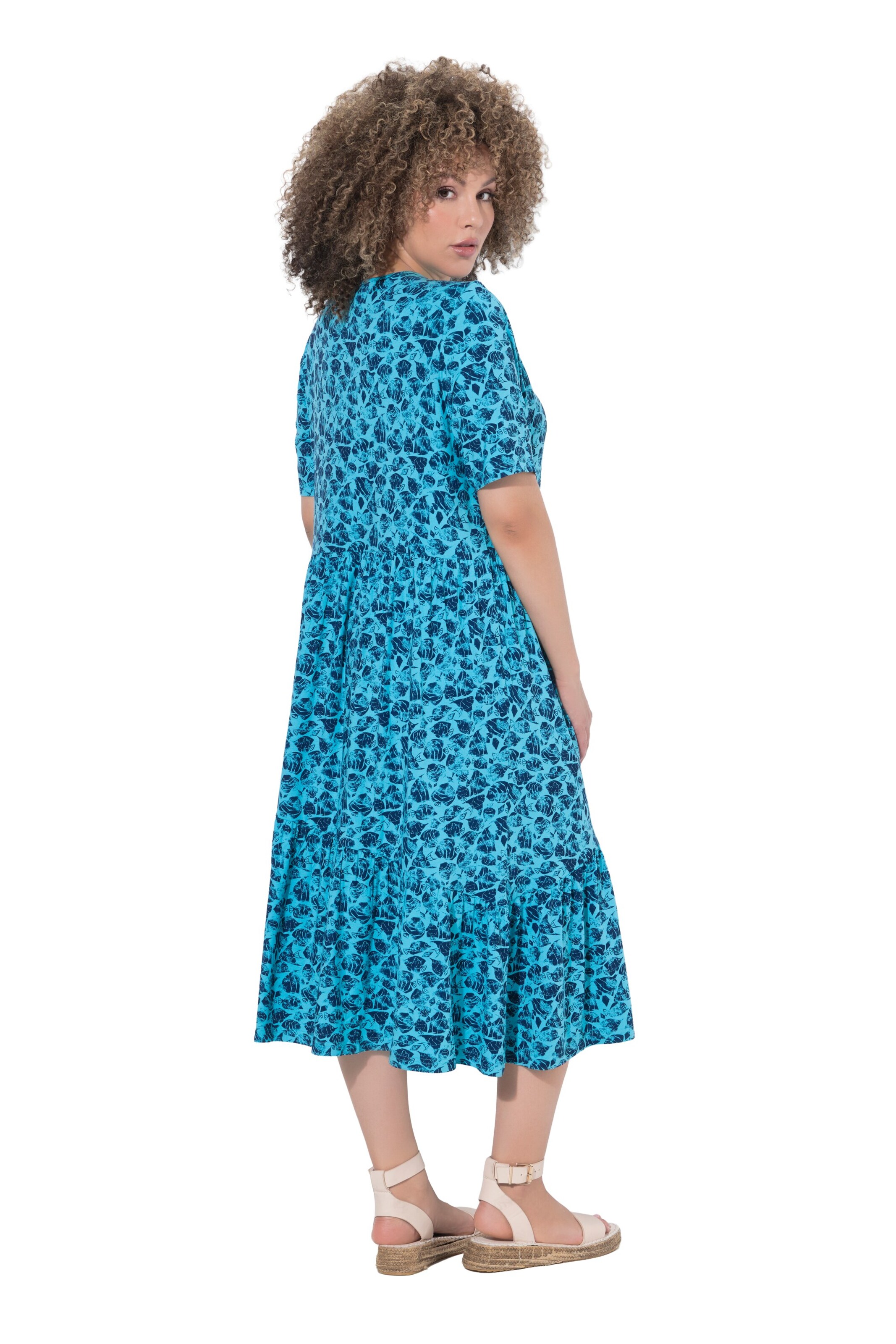 Ulla Popken Oversized jurk in Blauw