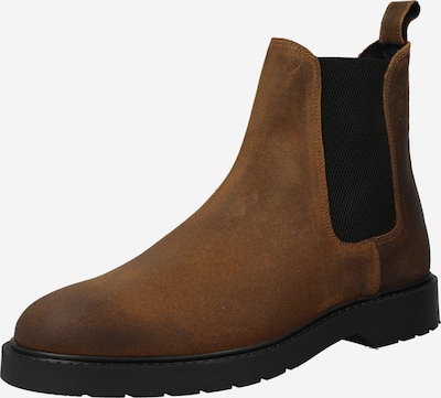 SELECTED HOMME Chelsea Boots 'Tim' i brun / mørkebrun / sort, Produktvisning