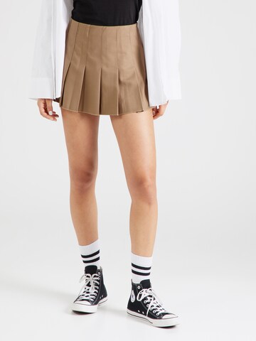 WEEKDAY Rok in Beige: voorkant