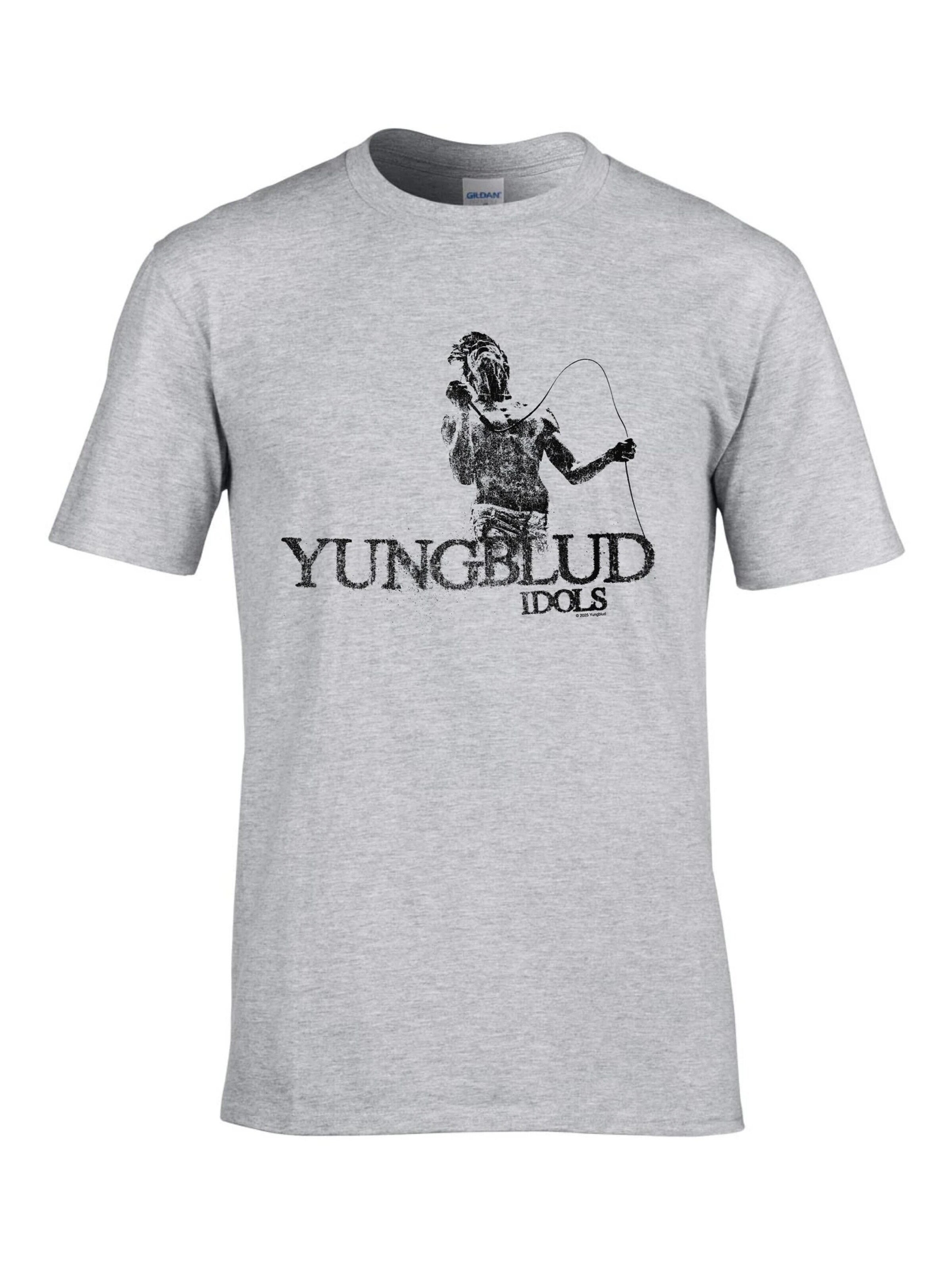 Yungblud Shirt 'Yungblud On Stage T-Shirt' in Grey: front