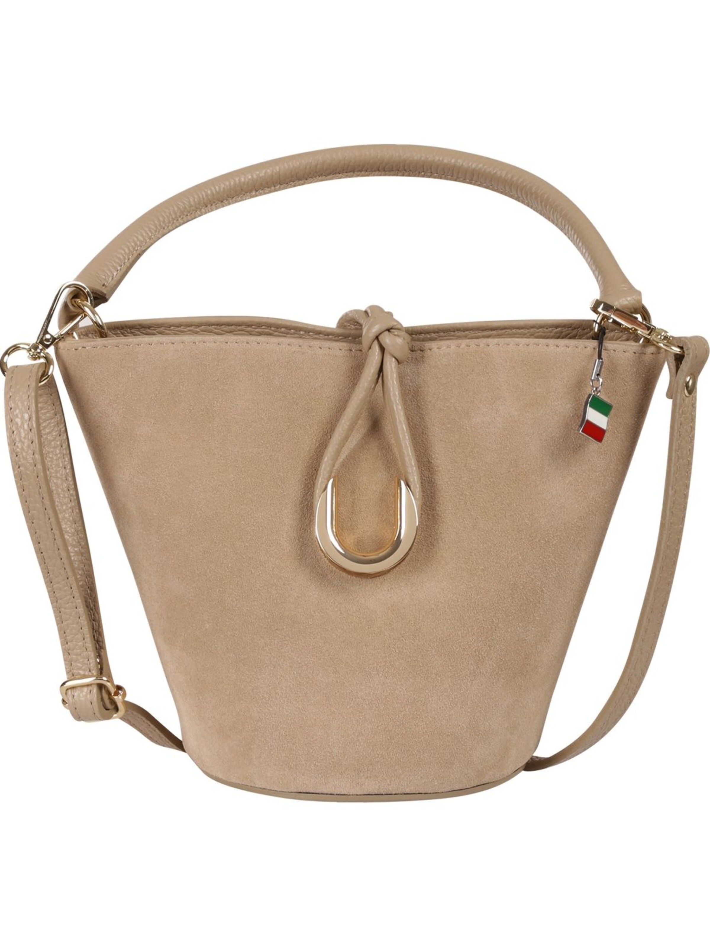 Florence Handbag in Beige: front