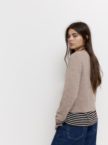 Pull&Bear Knit cardigan in Brown