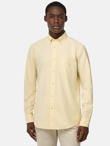 Regular fit Camicia di Boggi Milano in giallo: frontale