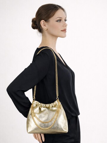 COLLEZIONE ALESSANDRO Crossbody Bag 'Chicca' in Gold: front
