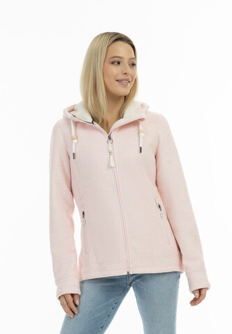 Schmuddelwedda Fleece Jacket in Pink: front