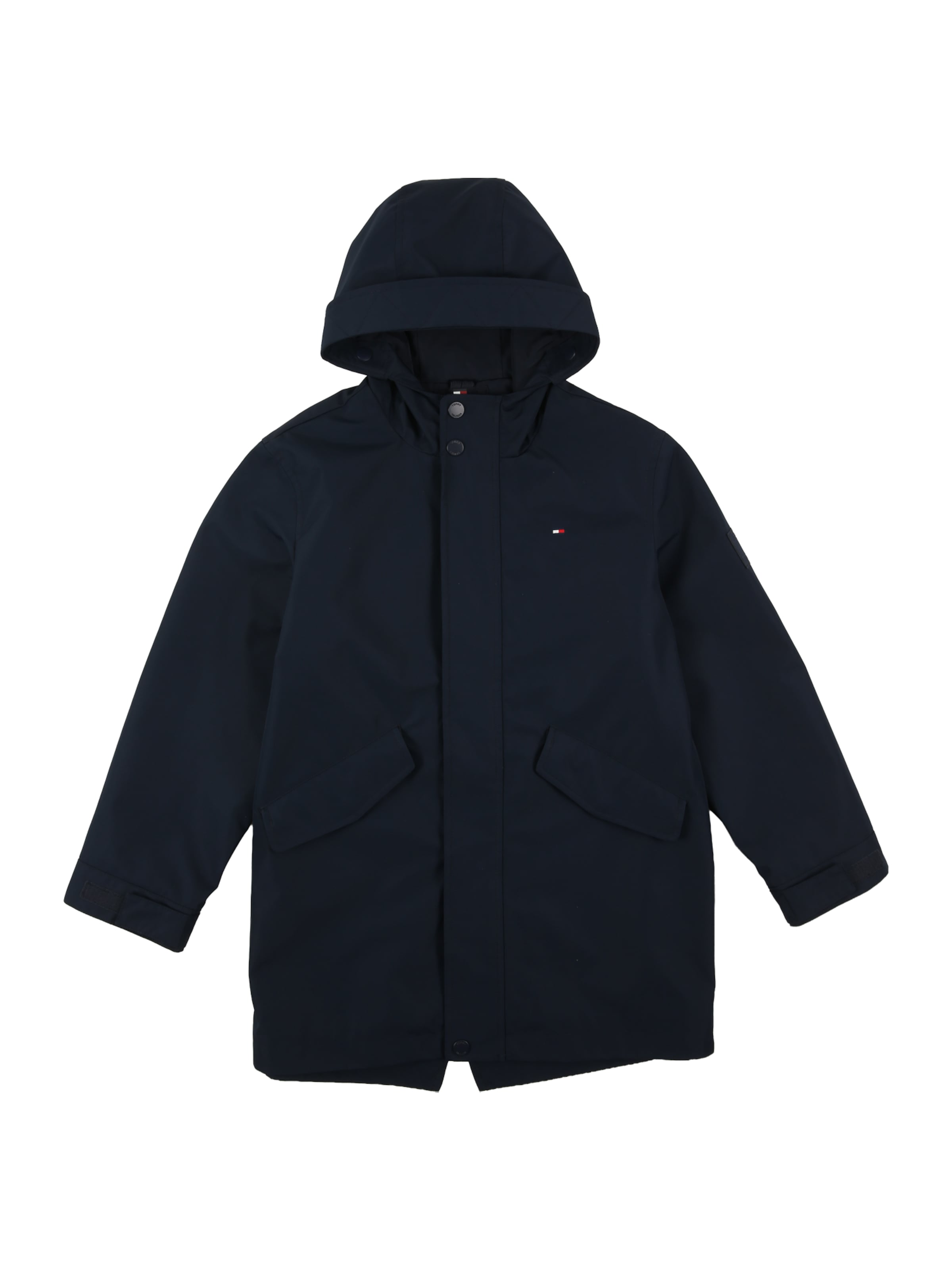 TOMMY HILFIGER Přechodná bunda – modrá: přední strana