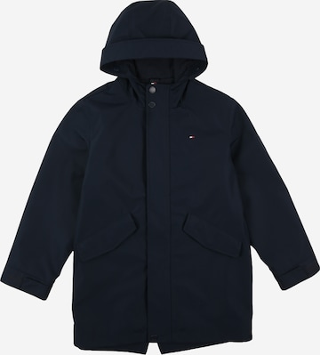 mėlyna TOMMY HILFIGER Demisezoninė striukė: priekis