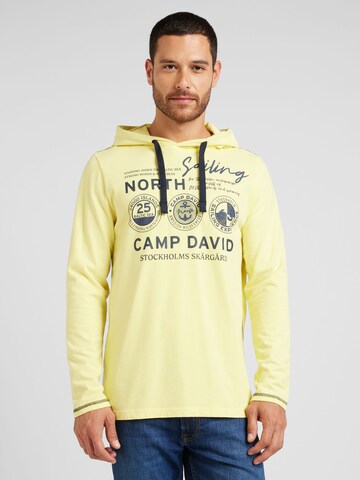 CAMP DAVID Shirt in Yellow: front