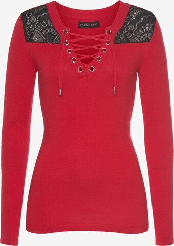 MELROSE Sweater in Red: front