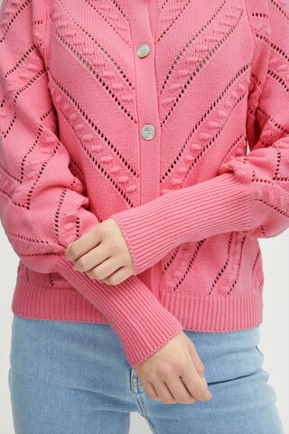 PULZ Jeans Strickjacke 'Amy' in Pink