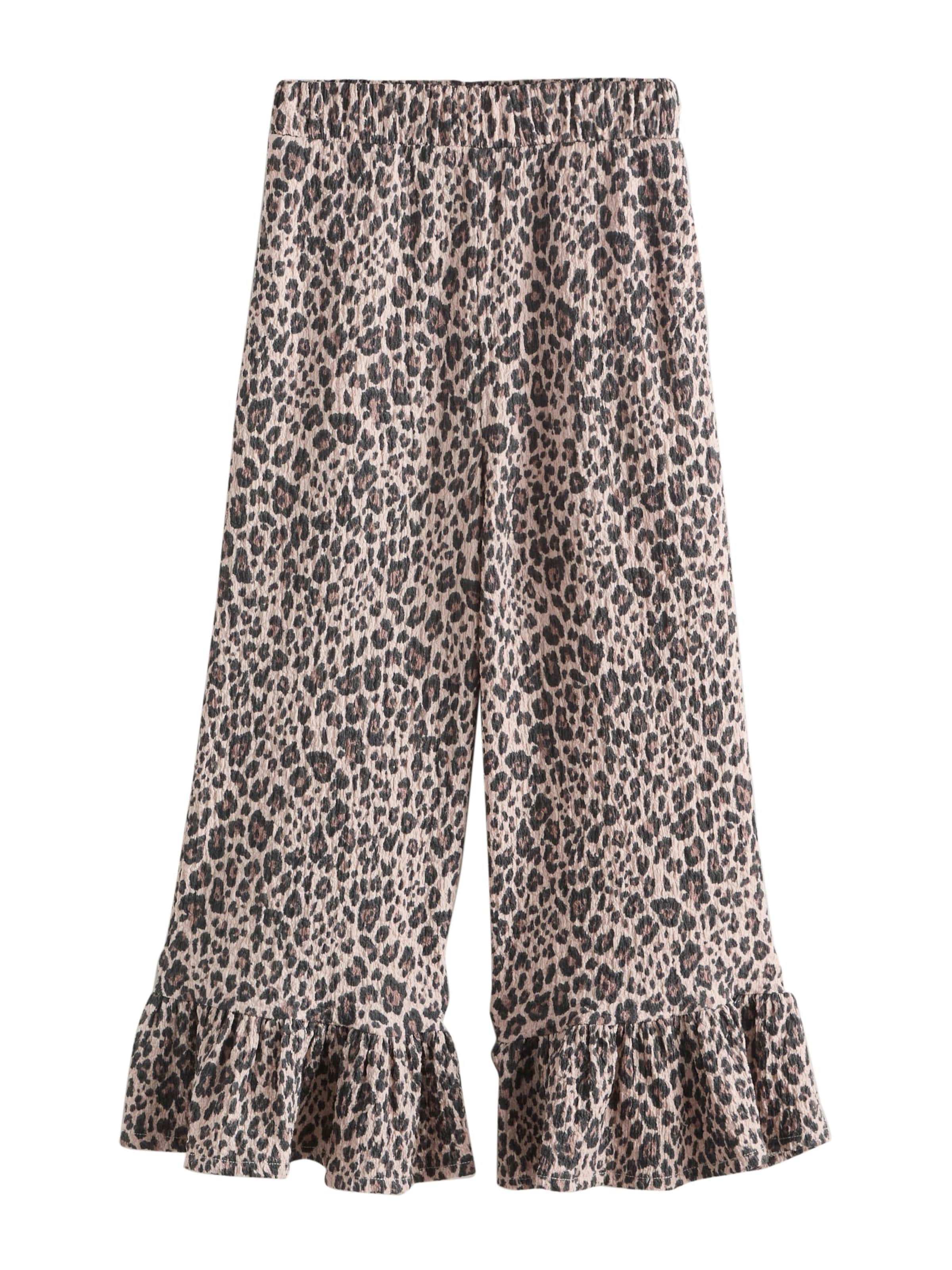 Next Wide leg Trousers in Brown: front