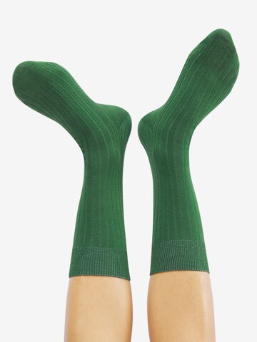 CHEERIO* Sokken 'TOUGH GUY' in Groen: voorkant