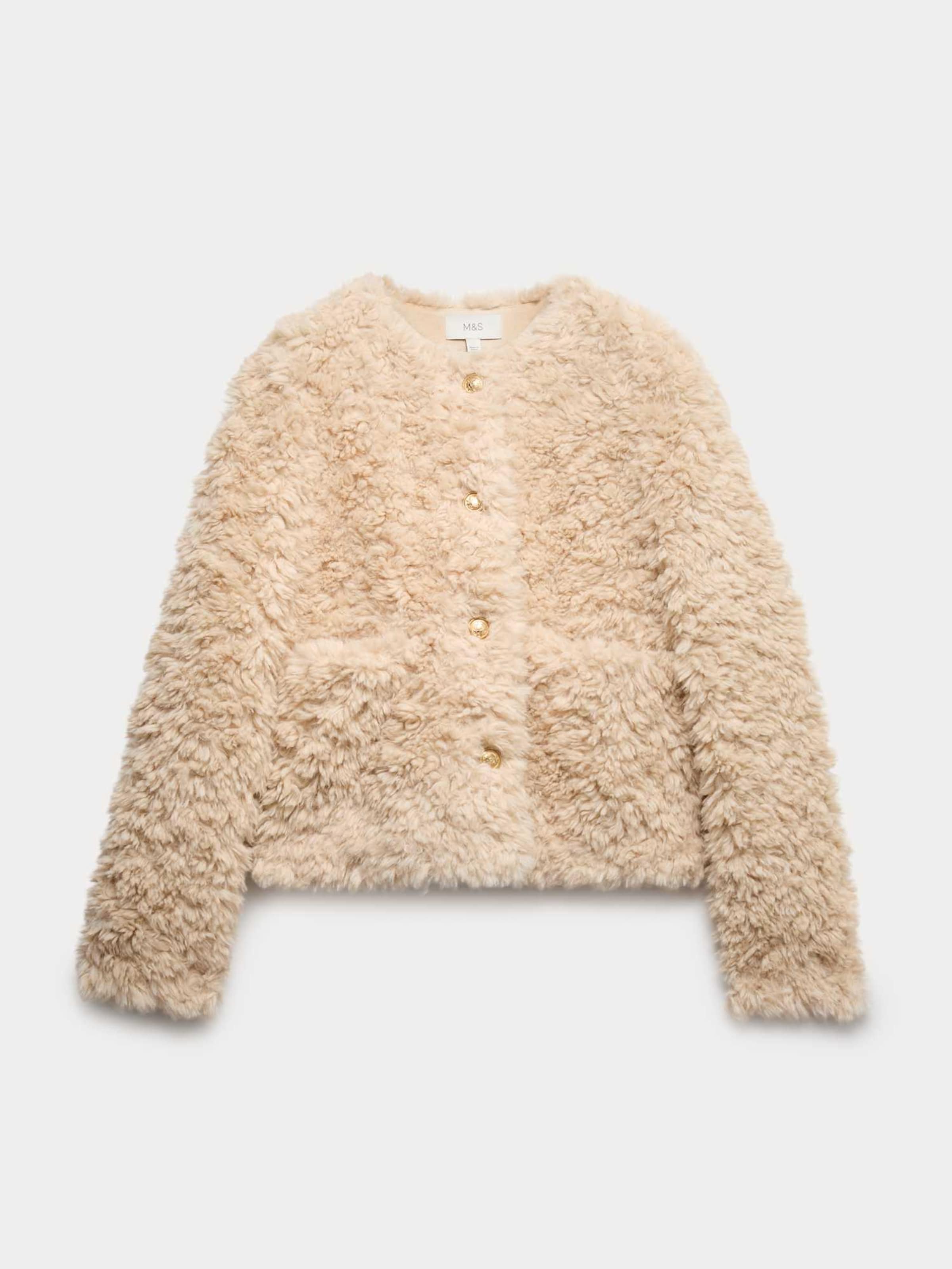 Giacca di mezza stagione di Marks & Spencer in beige: frontale