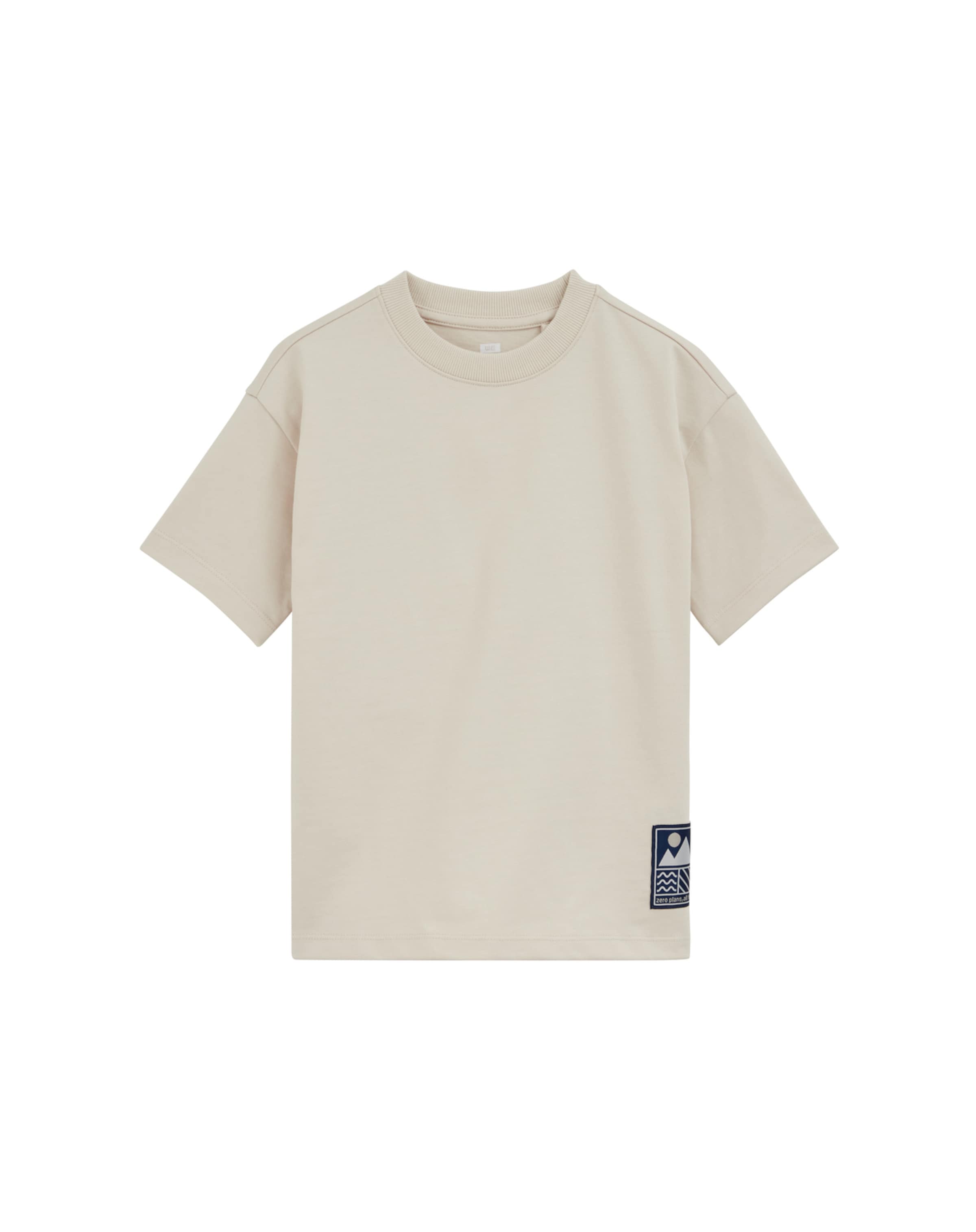 WE Fashion Футболка в Бежевый: спереди